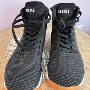 NOBULL Women’s High-Top Trainers – Black with Gum Sole